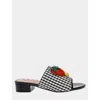 Betsey Johnson Lindyy Womens Woven Embellished Slide Sandals In Multi