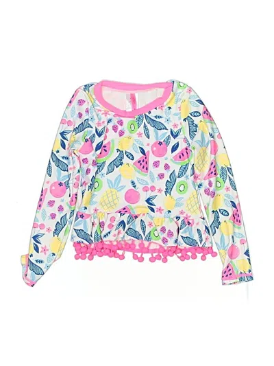 Pre-owned Betsey Johnson Kids' Long Sleeve Blouse In Pink