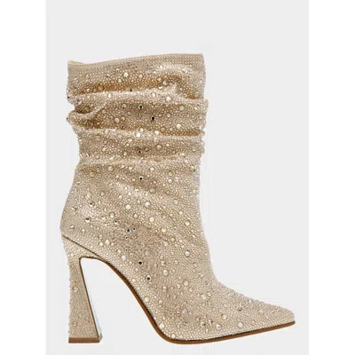 Betsey Johnson Mac Gold In Beige