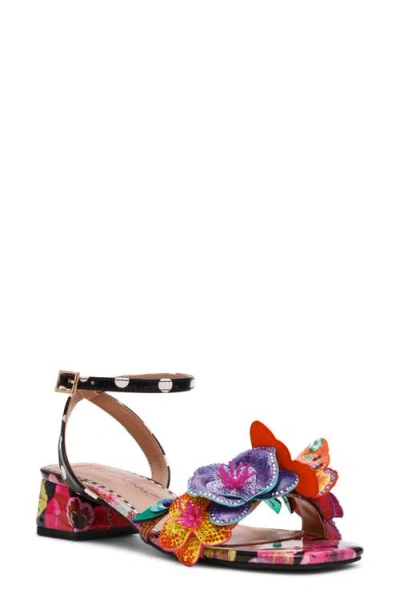 Betsey Johnson Maranda Ankle Strap Sandal In Multi