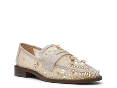 Betsey Johnson Maren Loafer In Gold