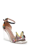 BETSEY JOHNSON BETSEY JOHNSON MARLOE ANKLE STRAP WEDGE SANDAL