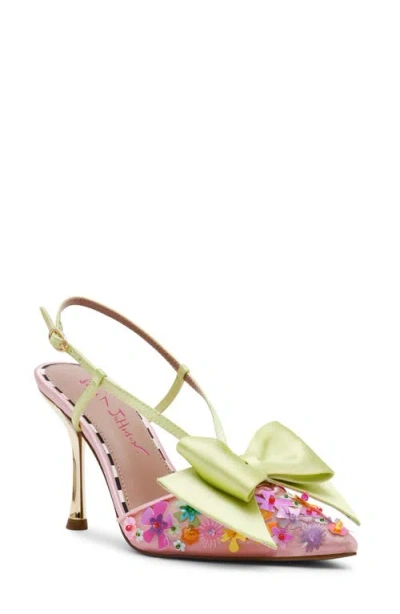 Betsey Johnson Melissa Slingback Pump In Multi