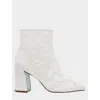 Betsey Johnson Women's Merri Mesh Embellished Block Heel Booties In Multi