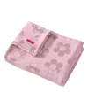 Betsey Johnson Micro Flannel Fleece Printed Blanket, 70" X 50" In Pink
