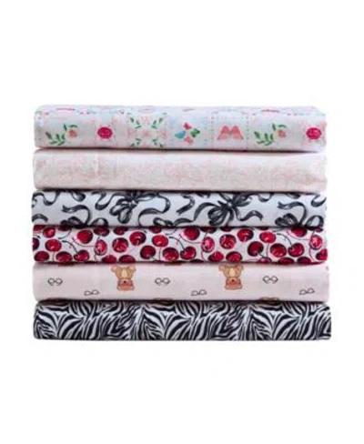Betsey Johnson Microfiber Sheet Set In Wild Zebra