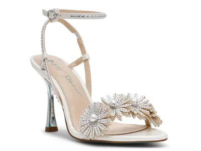 Betsey Johnson Mylee Ankle Strap Sandal In White