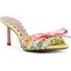 Betsey Johnson Naddia Slide Sandal In Lime Multi