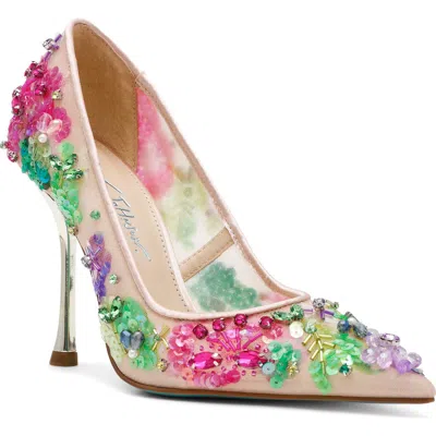 Betsey Johnson Netta Pointed Toe Pump In Multi