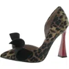 Betsey Johnson Nobble Womens Glitter Bow D'orsay Heels In Multi