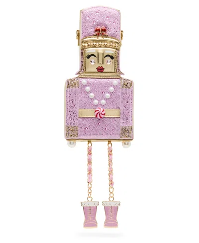 Betsey Johnson Nutcracker Medium Crossbody Handbag In Pink