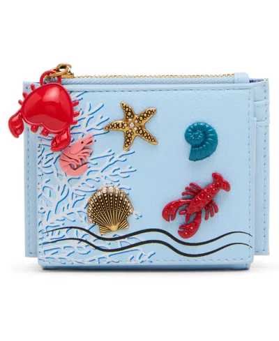Betsey Johnson Oh Bouy Mini Snap Wallet In Blue
