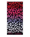 Betsey Johnson Ombre Leopard Printed Cotton Blend Beach Towel In Multi
