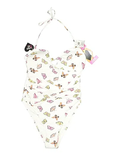 Pre-owned Betsey Johnson One Piece Swimsuit In Ivory