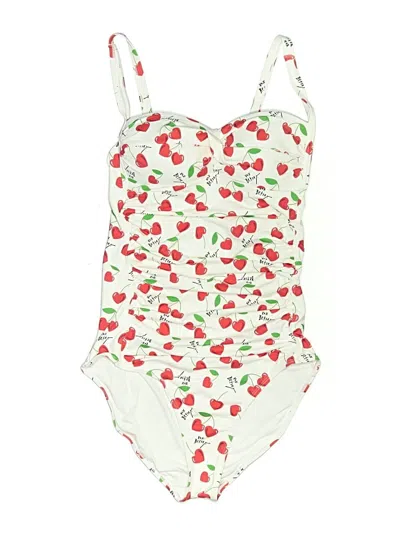 Pre-owned Betsey Johnson One Piece Swimsuit In Ivory
