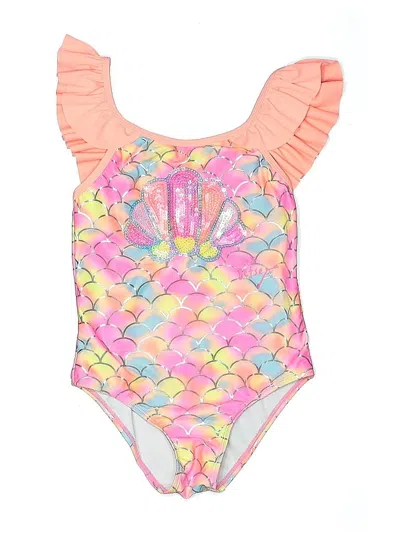 Pre-owned Betsey Johnson One Piece Swimsuit In Pink