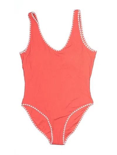Pre-owned Betsey Johnson One Piece Swimsuit In Red
