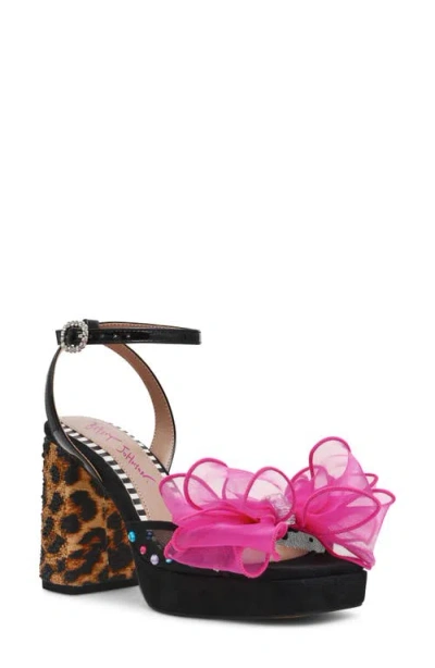Betsey Johnson Palloma Ankle Strap Platform Sandal In Multi
