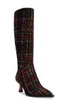 Betsey Johnson Women's Pamella Kitten-heel Dress Boots In Black Multi