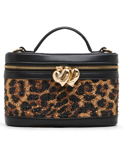 Betsey Johnson Paris Hilton Vanity Small Crossbody Handbag In Brown