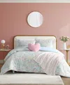 Betsey Johnson Patchwork Floral Microfiber 4-pc. Comforter Set, Twin In Multi