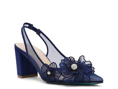 Betsey Johnson Petra Pump In Blue