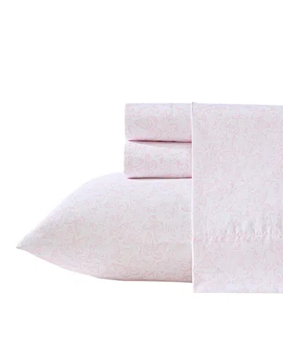 Betsey Johnson Pop Art Cherry Microfiber 4-pc. Sheet Set, Full In Pink
