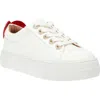 Betsey Johnson Presely Womens Rhinestone Heart Casual And Fashion Sneakers In Multi