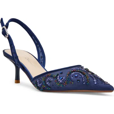 Betsey Johnson Prim Slingback Pump In Blue