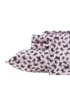 Betsey Johnson Printed Brushed Microfiber 4-pc. Sheet Set, Twin In Pink