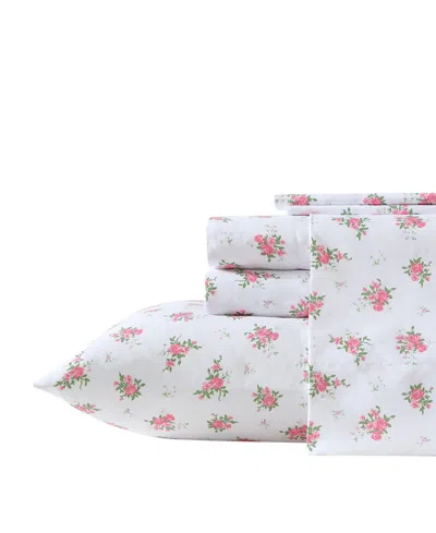 Betsey Johnson Printed Brushed Microfiber 4-pc. Sheet Set, Twin In White