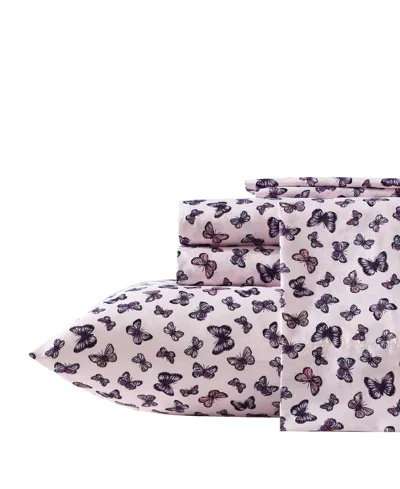 BETSEY JOHNSON PRINTED BRUSHED MICROFIBER 6-PC. SHEET SET, FULL