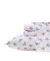 Betsey Johnson Printed Brushed Microfiber 6-pc. Sheet Set, Full In White