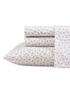 BETSEY JOHNSON PRINTED COTTON PERCALE 4 PC. SHEET SET, FULL