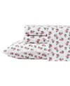 Betsey Johnson Printed Cotton Percale 4 Pc. Sheet Set, Full In Teeny Roses
