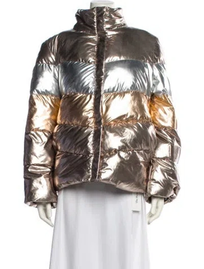 Pre-owned Betsey Johnson Printed Jacket In Brown