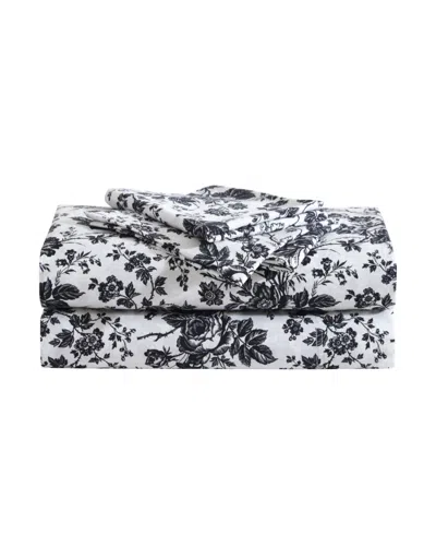 BETSEY JOHNSON PRINTED MICROFIBER 3 PIECE SHEET SET, TWIN