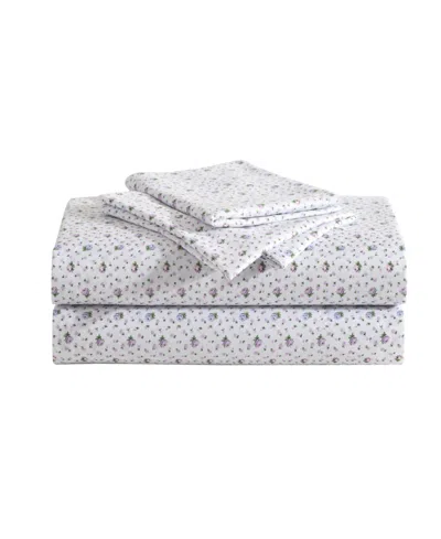 Betsey Johnson Printed Microfiber 3 Piece Sheet Set, Twin In Floral Ditsy