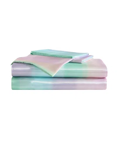 Betsey Johnson Printed Satin 3-pc. Sheet Set, Twin Xl In Multi