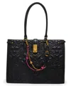 Betsey Johnson Quilted Medium Tote Bag In Black
