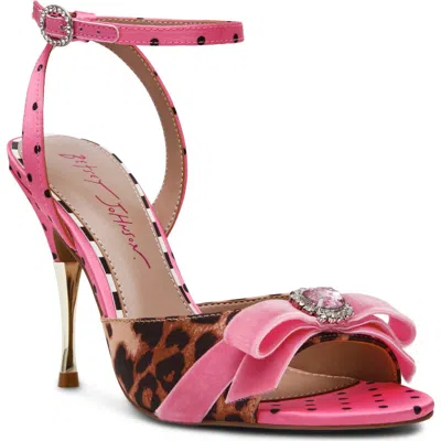Betsey Johnson Quincyy Ankle Strap Sandal In Multi