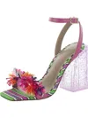 BETSEY JOHNSON QUINTA WOMENS NYLON CUSHIONED FOOTBED PUMPS
