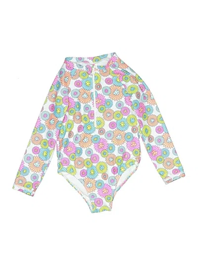 Pre-owned Betsey Johnson Kids' Rash Guard In White