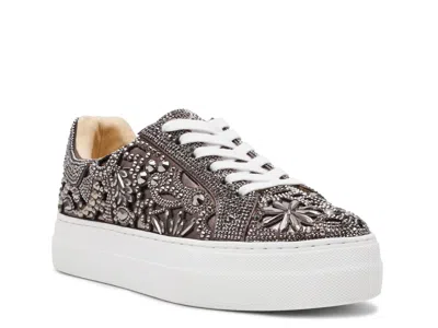 Betsey Johnson Reily Platform Sneaker In Gray
