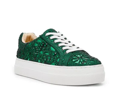 Betsey Johnson Reily Platform Sneaker In Green