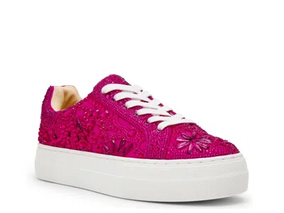Betsey Johnson Reily Platform Sneaker In Pink