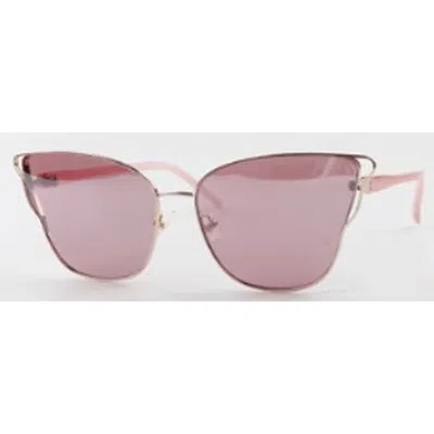 Betsey Johnson Rose Butterfly Ladies Sunglasses 10265778.cgr Pnkros In Multi