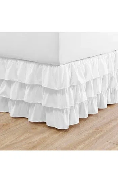 Betsey Johnson Ruffle Bed Skirt In White