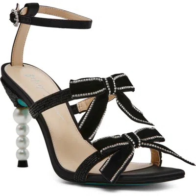 Betsey Johnson Sammy Ankle Strap Sandal In Black