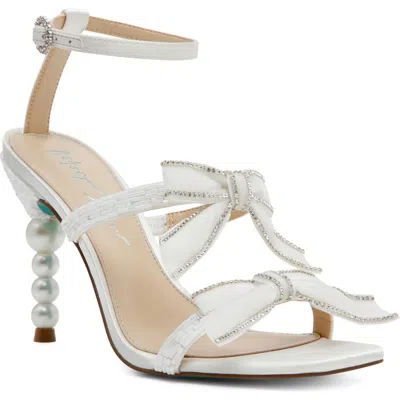 Betsey Johnson Sammy Ankle Strap Sandal In White